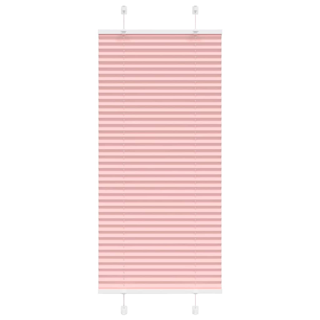 Pleated Blind Pink 60x100 cm Fabric Width 59.4 cm Polyester